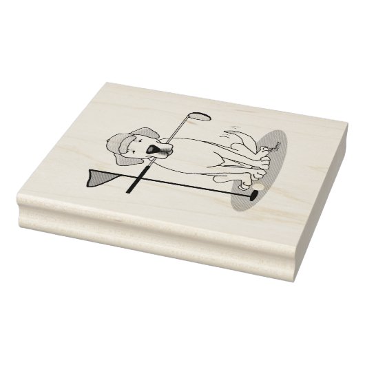 Tampons Encreurs Golf Yellow Labrador Retriever Dog - mignon (Tampon)