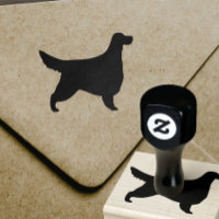 Gordon Setter Chien race Silhouette Timbre en caou