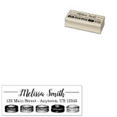 Tampons Encreurs Goûter de Fiançailles avec des Macarons Français (Tamponné)