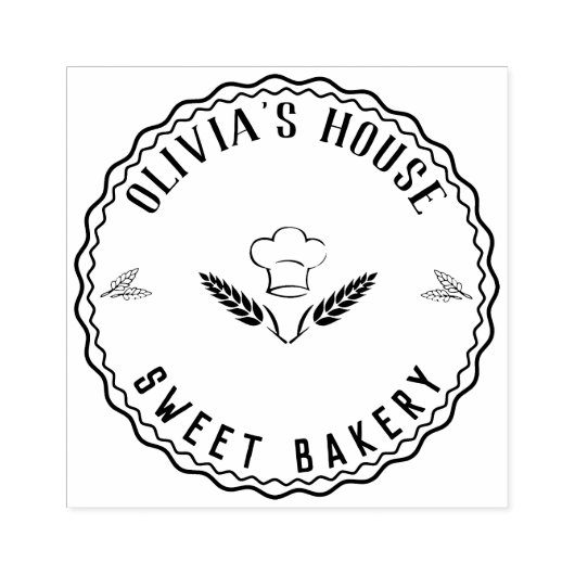 Tampons Encreurs Grand logo personnalisé maison Sta en caoutchouc p (Impression)