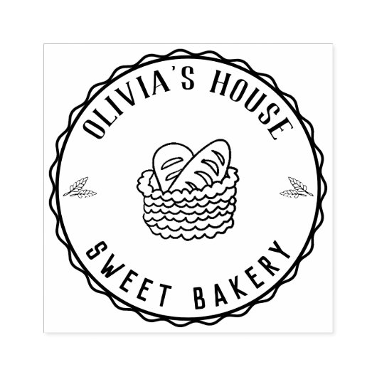 Tampons Encreurs Grand logo personnalisé maison Sta en caoutchouc p (Impression)