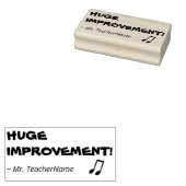 Tampons Encreurs "GRANDE AMÉLIORATION !" + Nom de l'enseignant Timb (Tamponné)