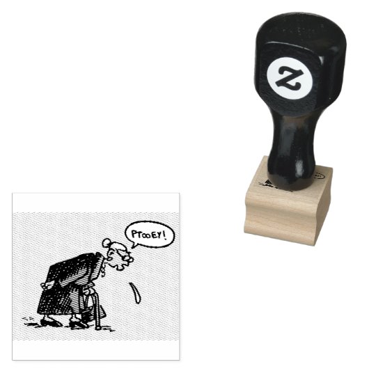 Tampons Encreurs Granny Spitting ! petit timbre en caoutchouc (Tamponné)