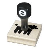 Tampons Encreurs Graphique de chien de caniche | Cute Canine (Tampon)