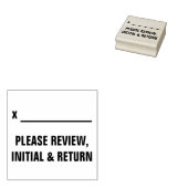 Tampons Encreurs Gras "VEUILLEZ CONSULTER, INITIAL & RETOUR" (Tamponné)