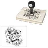Tampons Encreurs Gratitude éternelle : Élégant Merci de calligraphi (Tamponné)