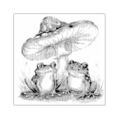 Tampons Encreurs Grenouille et champignons vintages tendance (Impression)
