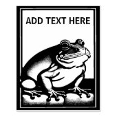 Tampons Encreurs Grenouille personnalisée - Timbre d'art en bois (Impression)