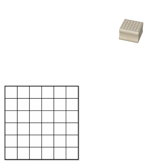 Tampons Encreurs Grid Square Simple Blank Checkbox Plaid (Tamponné)