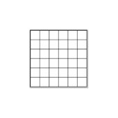 Tampons Encreurs Grid Square Simple Blank Checkbox Plaid (Impression)