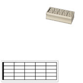 TAMPONS ENCREURS GRILLE D'ACCORDS DE GUITARE VIDE (Tamponné)