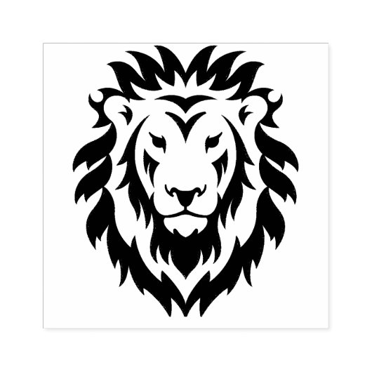 Tampons Encreurs Gros Timbre Visage Lion Simple (Impression)