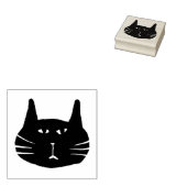 Tampons Encreurs Grumpy black cat stamp (Tamponné)