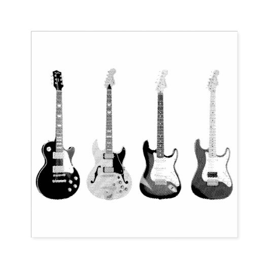 Tampons Encreurs guitares électriques (Impression)
