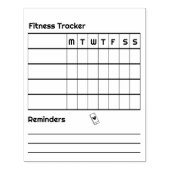 Tampons Encreurs Habits Fitness Weekly Tracker Rappels Notes (Impression)