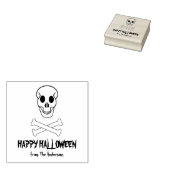 Tampons Encreurs Halloween crâne et os (Tamponné)