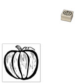 Tampons Encreurs Halloween de l'automne du Citrouille Lino-cut rust (Tamponné)
