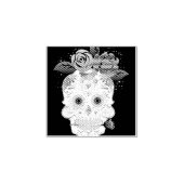 Tampons Encreurs Halloween Floral Sugar Skull (Impression)