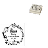 Tampons Encreurs Halloween Halloween Citrouille Wreath Adresse de r (Tamponné)