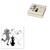 Tampons Encreurs Halloween Jack-o'-lantern Black Cat Ghost (Tamponné)