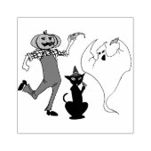 Tampons Encreurs Halloween Jack-o'-lantern Black Cat Ghost (Impression)