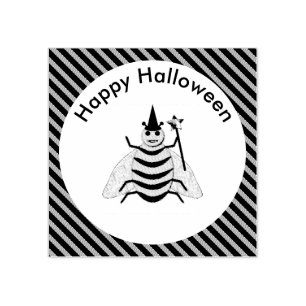 Tampons Encreurs Halloween Magic Bee Witch Orange et Black Stripes