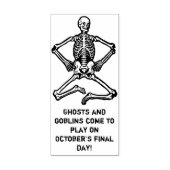 Tampons Encreurs Halloween Salutations Skeleton en caoutchouc (Impression)
