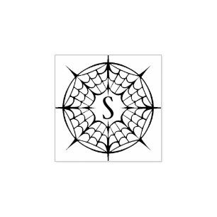 Tampons Encreurs Halloween Spiderweb Design & Monogramme