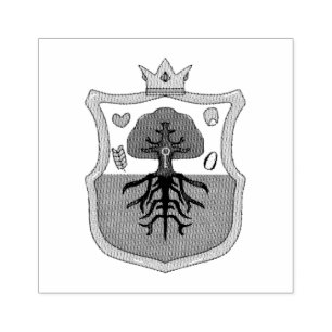 Tampons Encreurs Ham's Land's family crest, shield pattern tree