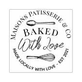 Tampons Encreurs Hand Drawn Whisk Spoon Baked With Love Bakery (Impression)
