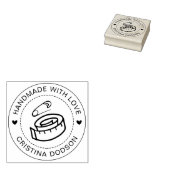 Tampons Encreurs Handmade Sewing Custom Circle Stamp (Tamponné)