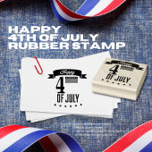 Tampons Encreurs Happy 4 juillet Timbre en caoutchouc
