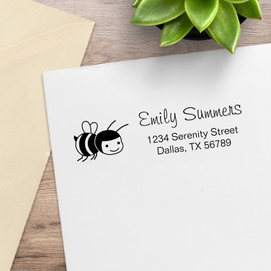 Tampons Encreurs Happy Bee Return Adresse