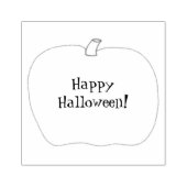Tampons Encreurs Happy Halloween Citrouille Outline Timbres en caou (Impression)