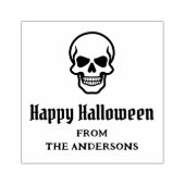 Tampons Encreurs Happy Halloween éffrayant crâne nom ou texte perso (Impression)