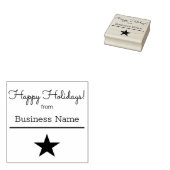 Tampons Encreurs Happy Holidays Business and Company Custom Logo (Tamponné)