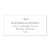 Tampons Encreurs HARMONIE Branche Retour Adresse Timbre en caoutcho (Impression)