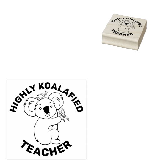 Tampons Encreurs Hautement Koalafied Koala Enseignant Qualifié (Tamponné)
