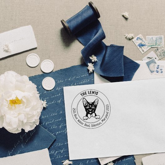 Tampons Encreurs Havana Brown Cat Adresse de retour