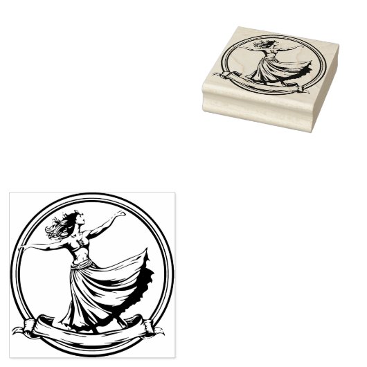 Tampons Encreurs Hawaii Hula Dancer Timbre en caoutchouc Belle (Tamponné)