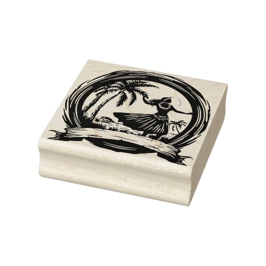 Tampons Encreurs Hawaii Hula Dancer Timbre en caoutchouc Belle (Tampon)