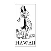 Tampons Encreurs HAWAII HULA DANCER VOYAGE Timbre en caoutchouc (Impression)