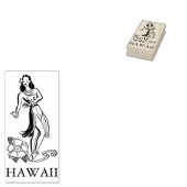 Tampons Encreurs HAWAII HULA DANCER VOYAGE Timbre en caoutchouc (Tamponné)