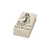 Tampons Encreurs HAWAII HULA DANCER VOYAGE Timbre en caoutchouc (Tampon)