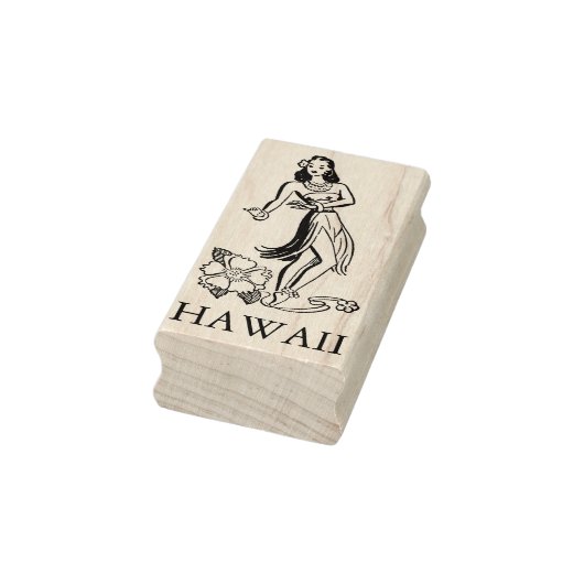 Tampons Encreurs HAWAII HULA DANCER VOYAGE Timbre en caoutchouc (Tampon)