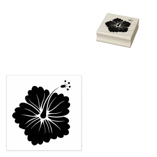 Tampons Encreurs Hawaiian Hibiscus Fleur Blossom Hawaii Tropical (Tamponné)