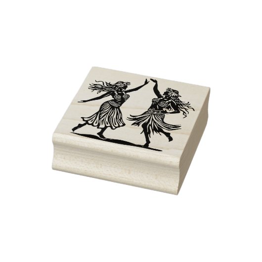 Tampons Encreurs Hawaiian Hula Dancer Girls Rubber Stamp (Tampon)