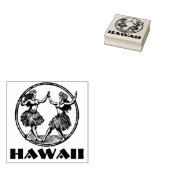 Tampons Encreurs Hawaiian Hula Dancer Girls Rubber Stamp (Tamponné)