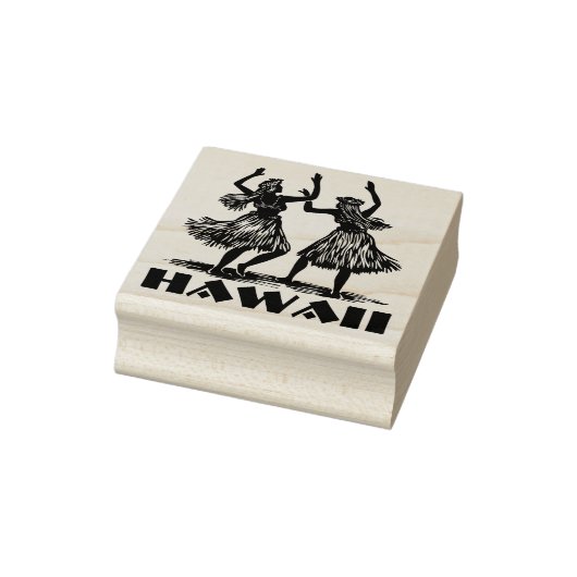 Tampons Encreurs Hawaiian Hula Dancer Girls Rubber Stamp (Tampon)