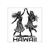 Tampons Encreurs Hawaiian Hula Dancer Girls Rubber Stamp (Impression)